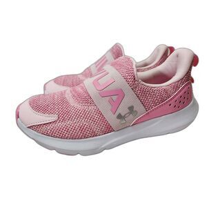 Under Armour Surge 3 Slip Girls 5Y Pink Slip‑On Running Shoes